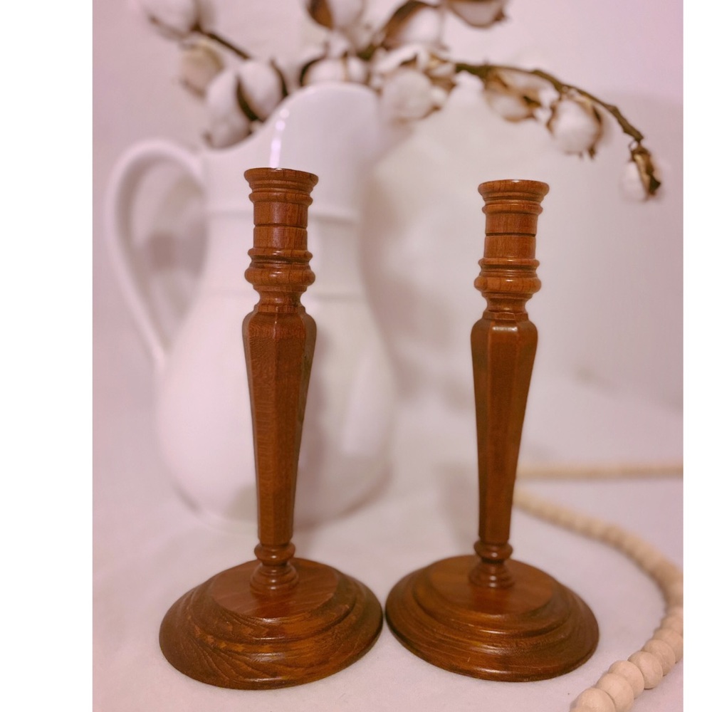 Wood Candlesticks